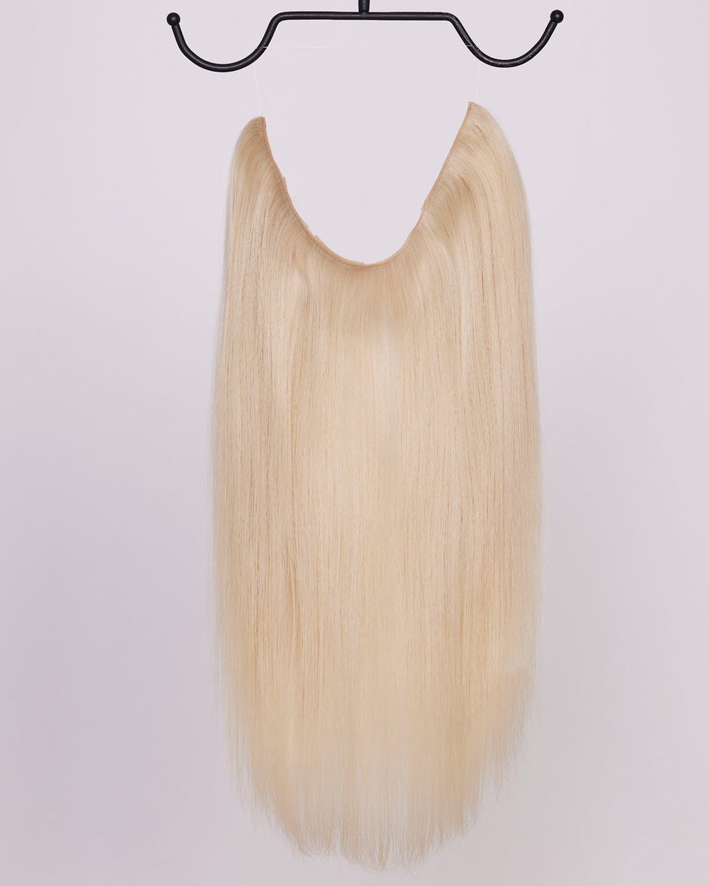 BHBD Hairband in a light blonde color, 100% Remy hair. Clip-in, halo, or ponytail, 40cm.