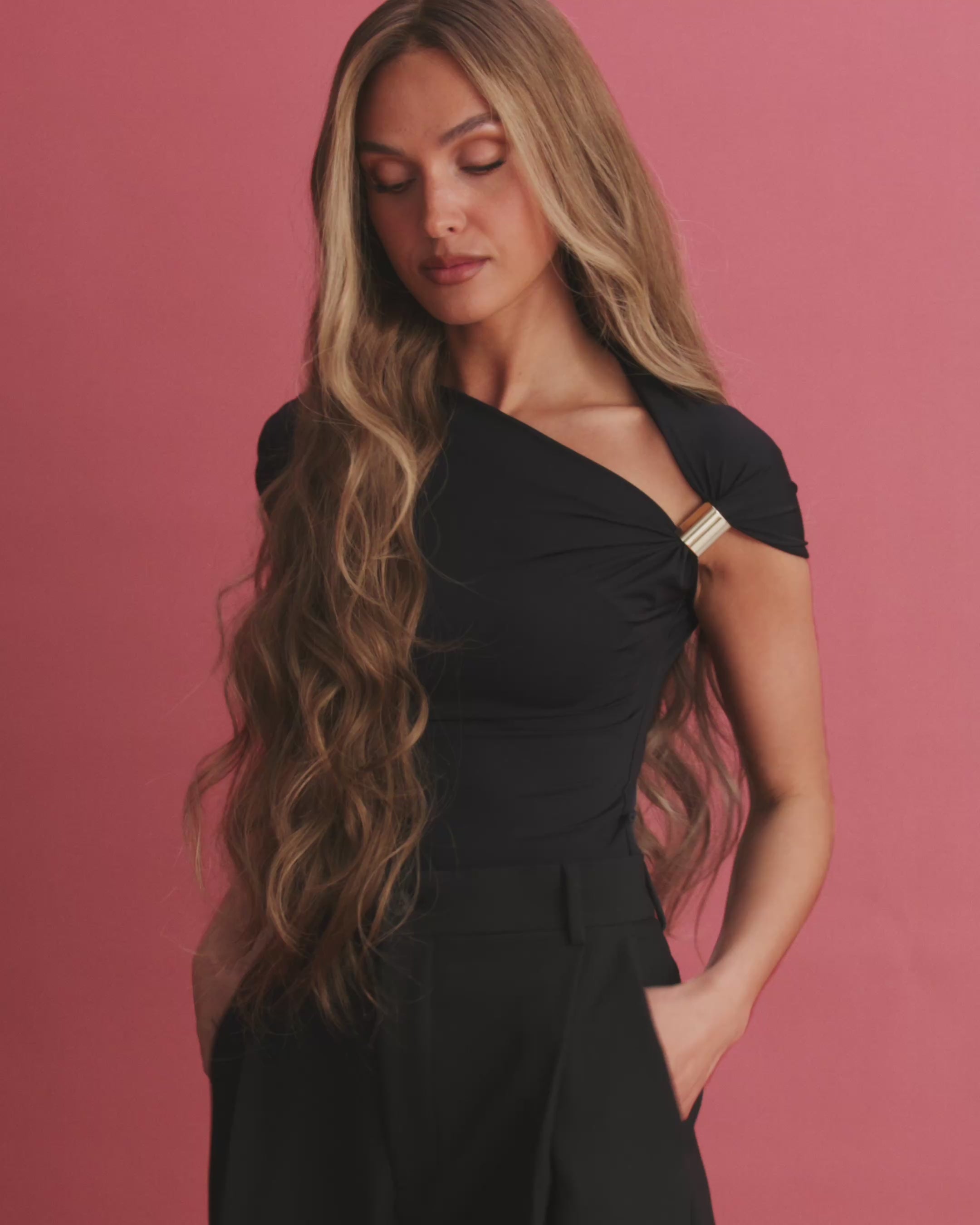 Parrucca Vera di BHBD 65cm capelli veri e remy al 100%